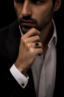 انگشتر نقره مردانه کد S1-R010