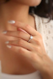 انگشتر نقره زنانه سولیتر کد T-R0۳۷